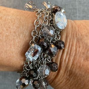 Silver Bling Statement Bracelet